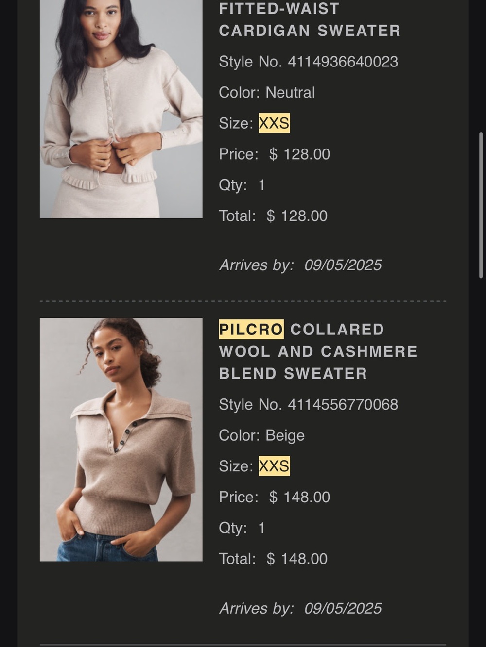 Pilcro Collared Wool-Cashmere Sweater Neutral Beige XXS - Picture 6 of 6